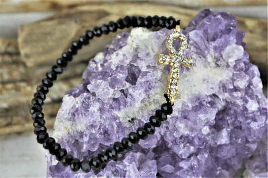 Ankh Cross Bracelet (Gold)