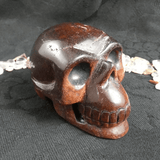 Red Tigers Eye Skull