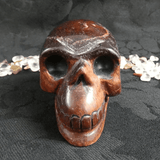 Red Tigers Eye Skull