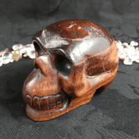 Red Tigers Eye Skull