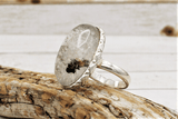 Tourmilated Quartz Ring (Size 7)