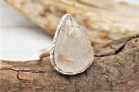 Rutilated Quartz Ring SIZE 6.5