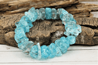 Crackle Quartz Bracelet (Blue)