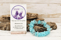 Crackle Quartz Bracelet (Blue)