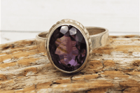 Faceted Amethyst Ring size 6