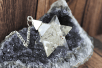 Quartz Orgonite Merkaba Pendulum