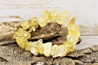 Crackle Quartz Bracelet (Yellow)