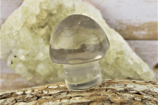 Smoky Quartz Mushroom Carving