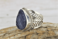 Tanzanite Sterling Silver Ring (size 7.5)