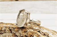 Rutilated Quartz Ring SIZE 7.5