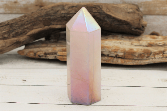 Aura Rose Quartz Tower