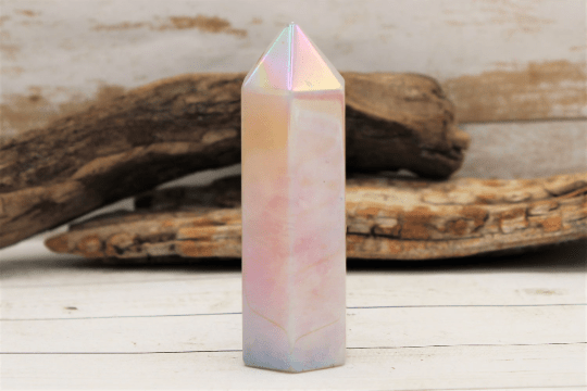 Aura Rose Quartz Tower