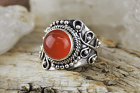Carnelian Ring Size 8