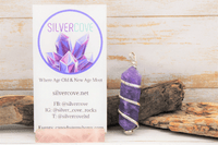 Double Terminated Amethyst Pendants