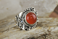 Carnelian Ring Size 8