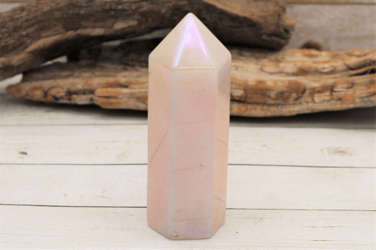 Aura Rose Quartz Tower