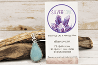 Faceted Blue Chalcedony Pendant