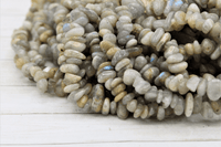 Labradorite Tumbled Chip Bead Strands