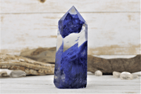 Blue Volcano Quartz Tower