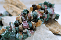 Jasper & Bloodstone Chip Strand