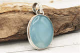 Blue Chalcedony Pendant