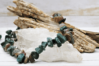 Jasper & Bloodstone Chip Strand