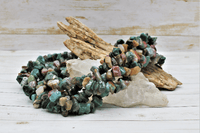 Jasper & Bloodstone Chip Strand