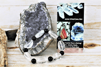 Quartz and Blue Goldstone Bracelet