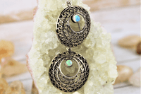 Ethiopian Opal Earrings in .925 Sterling Silver