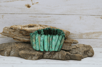 Mother of Pearl Stretch Bracelets (Teal)