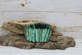 Mother of Pearl Stretch Bracelets (Teal)