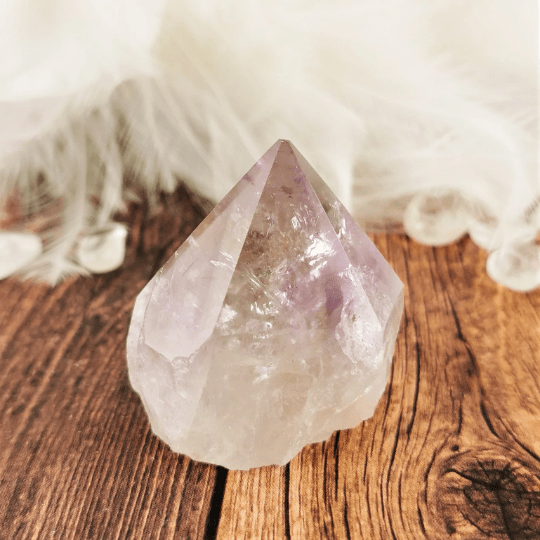 Clear Amethyst Points