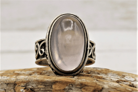 Rose Quartz Ring (Size 6.5)