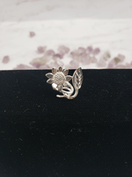 Sterling Silver Pendant ( Flower & Leaf)