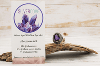 Faceted Amethyst Ring size 8