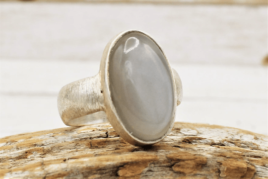 Indian Moonstone Ring (size 8.5)