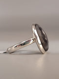 Canadian Eye Of Odin Sapphire Ring in .925 Sterling Silver (Size 6.5)