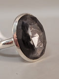Canadian Eye Of Odin Sapphire Ring in .925 Sterling Silver (Size 6.5)