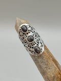 Canadian Eye Of Odin Sapphire Ring in .925 Sterling Silver (Size 6.25)