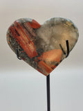 Bloodstone Heart Carving