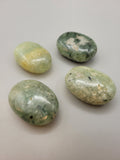 Prehnite and Epidote Palm Stone