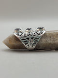 Canadian Eye Of Odin Sapphire Ring in .925 Sterling Silver (Size 6.25)