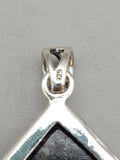 Canadian Staurolite And Garnet Pendant Set in .925 Sterling Silver