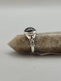 Canadian Eye Of Odin Sapphire Ring in .925 Sterling Silver (Size 5.5)