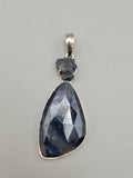 Canadian Eye Of Odin Sapphire Pendant in .925 Sterling Silver