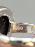 Canadian Eye Of Odin Sapphire Ring in .925 Sterling Silver (Size 7.5)