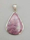 Canadian Rossmanite Tourmaline Pendant Set in .925 Sterling Silver