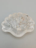Clear Quartz Clam Shell Carving ❤️