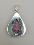 Canadian Rossmanite Tourmaline Pendant Set in .925 Sterling Silver