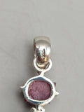 Canadian Rossmanite Tourmaline Pendant Set in .925 Sterling Silver